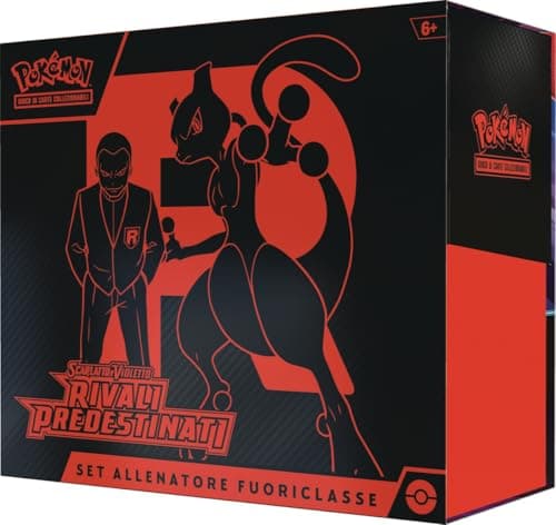 Pokémon GCC: set Allenatore Fuoriclasse dell’espansione Scarlatto e Violetto - Rivali Predestinati (una carta promozionale a figura intera, nove buste di espansione e accessori premium)