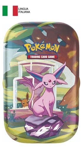 GCC Pokémon: miniscatola da collezione Espeon dell’espansione Scarlatto e Violetto - Evoluzioni Prismatiche (due buste di espansione e una moneta)