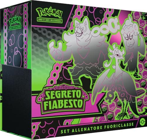 Pokémon Set Allenatore Fuoriclasse dell’espansione Scarlatto e Violetto - Segreto Fiabesco del GCC (1 carta promozionale a figura intera, 9 buste di espansione e accessori premium), ediz. in italiano
