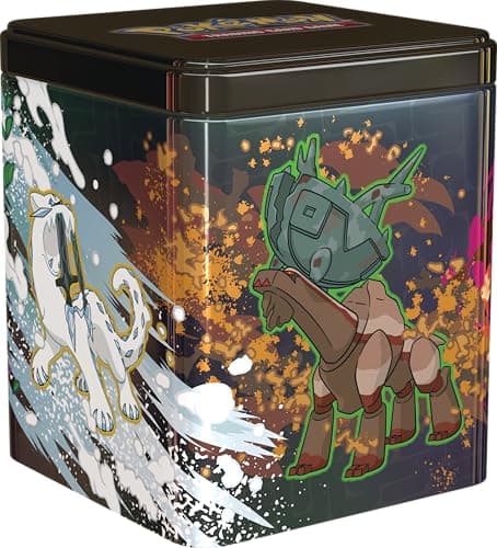 GCC Pokémon: scatola da collezione impilabile - Tesori portatori di sciagura (tre buste di espansione e due fogli di adesivi)