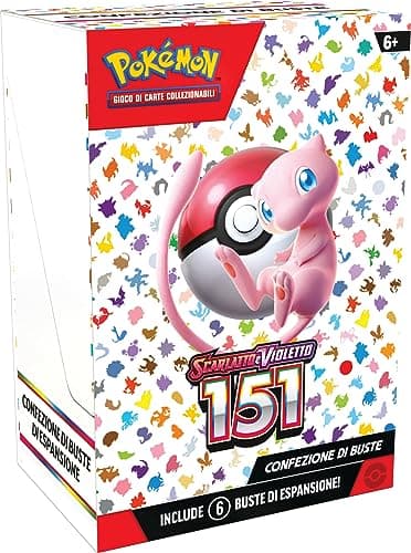 Confezione di buste dell’espansione Scarlatto e Violetto - 151 del GCC Pokémon (sei buste di espansione), edizione in italiano