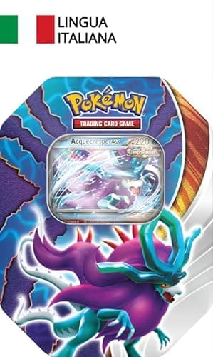 Scatola da collezione Scontro Paradossale del GCC Pokémon - Acquecrespe-ex (una carta promozionale olografica e quattro buste di espansione del GCC Pokémon), edizione in italiano