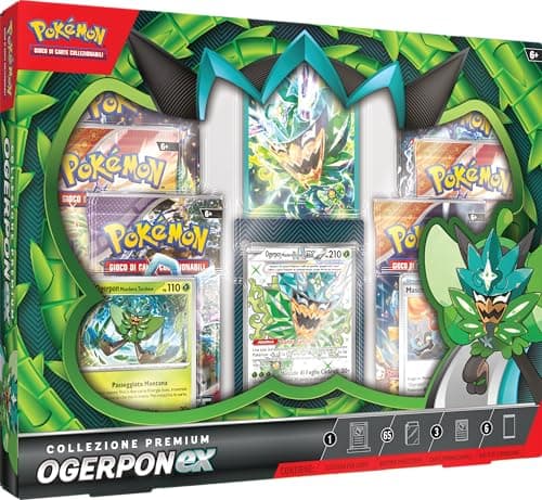 GCC Pokémon: collezione premium Ogerpon-ex (tre carte olografiche e sei buste di espansione)