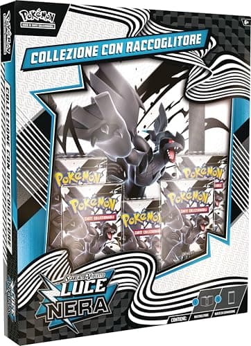 Pokémon: collezione con raccoglitore dell’espansione Scarlatto e Violetto - Luce Nera del GCC Pokémon (raccoglitore con Zekrom e cinque buste di espansione)