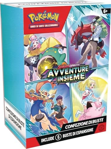 GCC Pokémon: confezione di buste dell’espansione Scarlatto e Violetto - Avventure Insieme (sei buste di espansione)